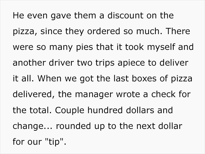 HOA Tips 87 Cents On Huge Pizza Delivery, Regrets It After It Backfires For The Entire Neighborhood