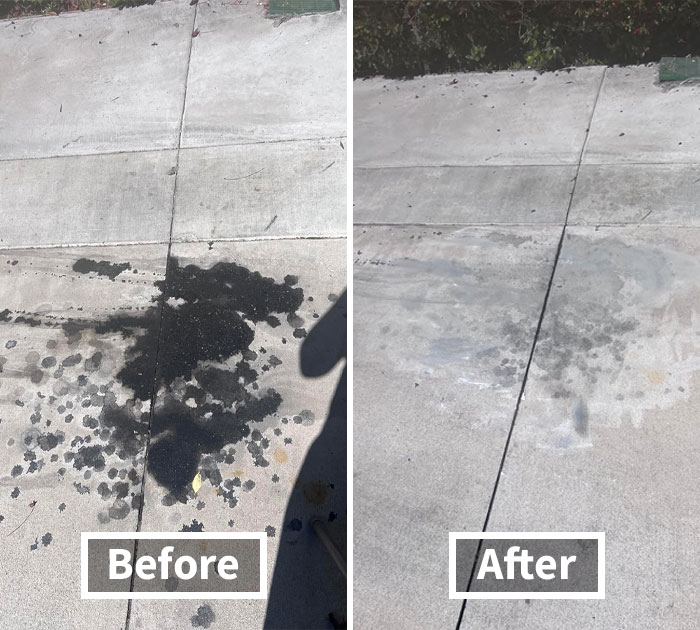Remove Oil And Grease Stains Effortlessly From Your Garage Or Driveway With Chomp! Concrete Oil Stain Remover