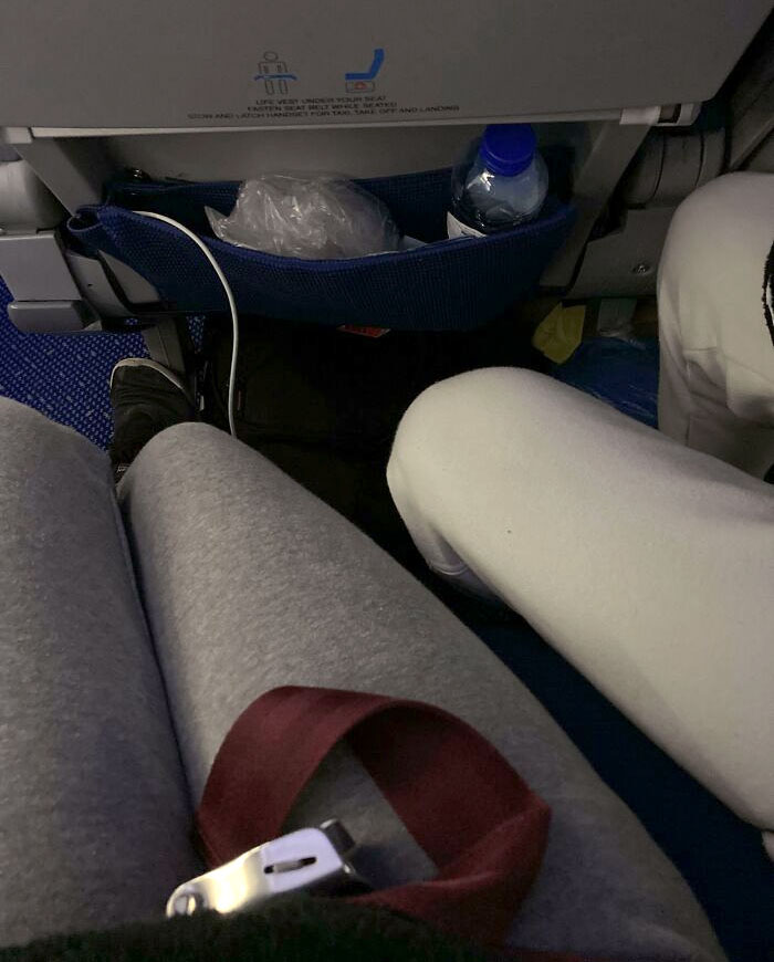What I Had To Deal With On An 11-Hour Flight Yesterday (I'm The Grey Sweatpants)