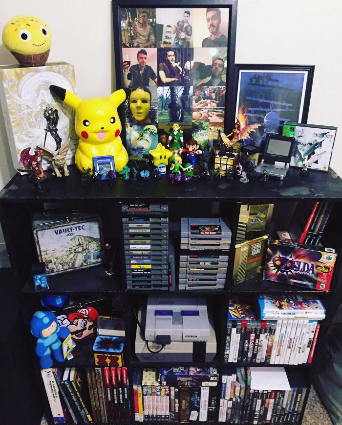 My Best Friend Passed Away Unexpectedly A Few Months Ago. We Were Both Hardcore Gamers And I Inherited His Tangible Collection And Added It To My Much Smaller One And Made A Tribute To Him