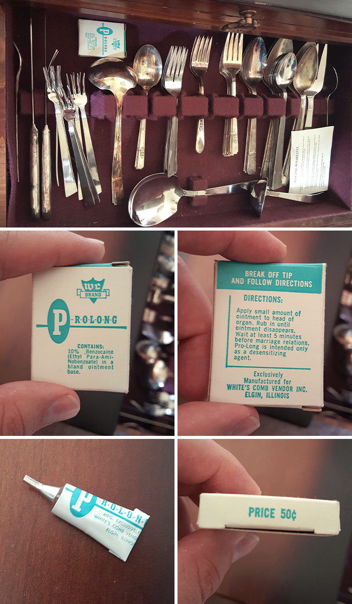 Wife Inherited The Nice Silverware From Her Grandmother. Thought The Little Box Inside Was Silver Polish At First