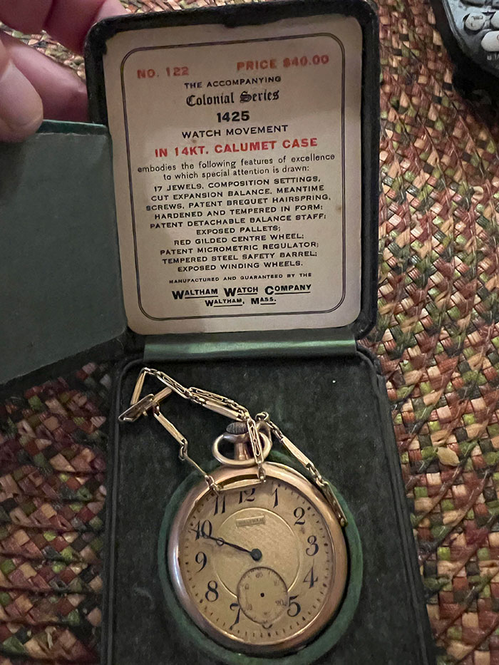 My Grandfather’s Pocket Watch. I Plan On Fixing It Up And Giving It Back To My Mom