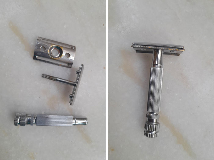 My Dad's Razor From 1976. My Dad Is 66. He Is Still Using It. It's His First-Ever Razor And He Loves It