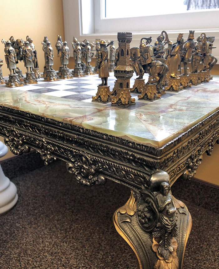 Chess Set/Table I Inherited From My Grandfather