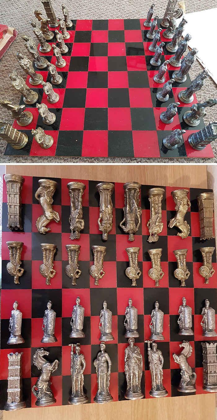 Inherited This Amazing Chess Set From My Father. Just Thought I'd Share It