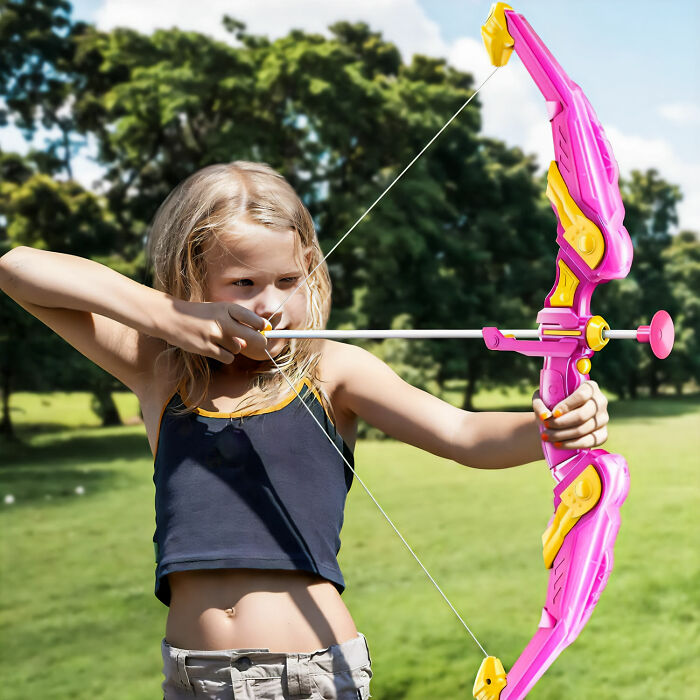 Unlock Your Child's Inner Archer With Archery Toy Bow And Arrow Set: Safe, Fun, And Perfect For Imaginative Adventures