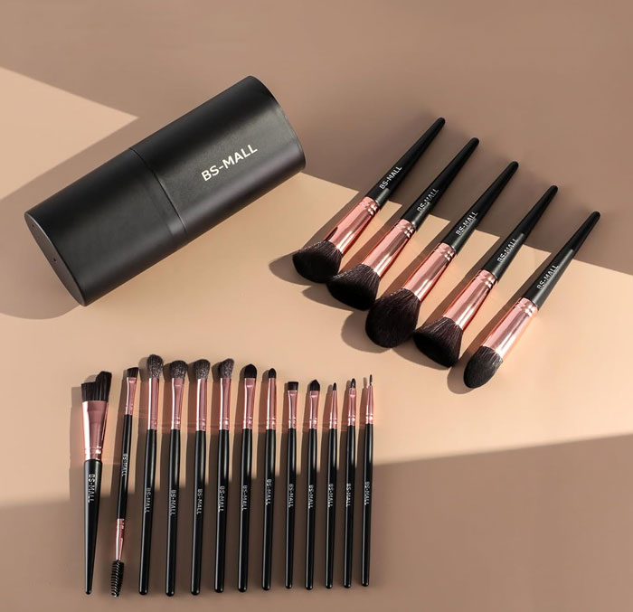 Get Your Glam On With BS-MALL'S 18 Piece Makeup Brush Set, Making Flawless Makeup Application A Breeze!