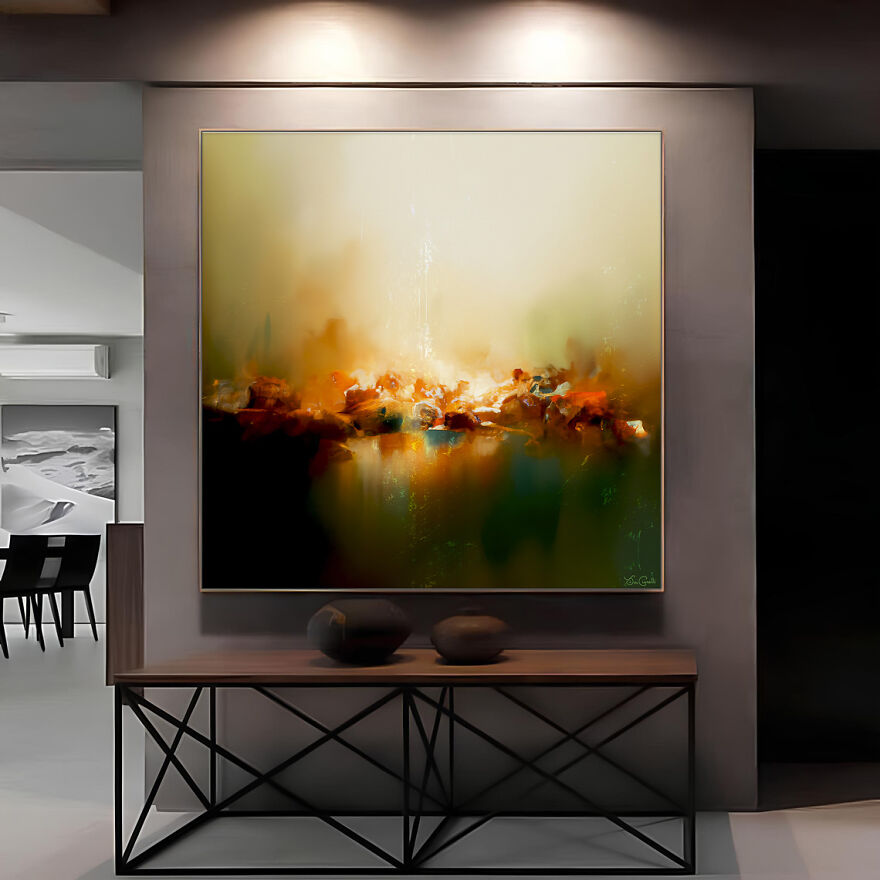 I Photoshopped My Digital Art In 11 Modern Interior Spaces To Show What They Look Like As Wall Art I Photoshopped My Digital Art In 11 Modern Interior Spaces To Show What They Look Like As Wall Art