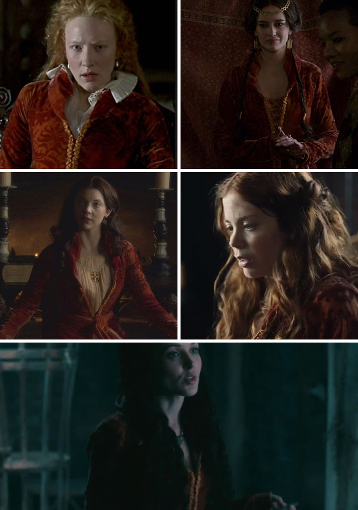 The Red Robe Reused Several Times In "Elizabeth," "The Tudors," "Camelot," "Vikings," And "The Spanish Princess"