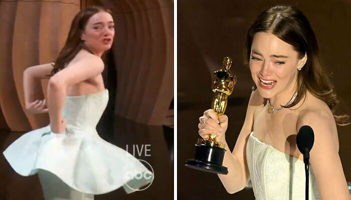 “My Dress Is Broken”: Emma Stone Accepts Oscar In Unzipped Dress, Becomes Emotional On Stage