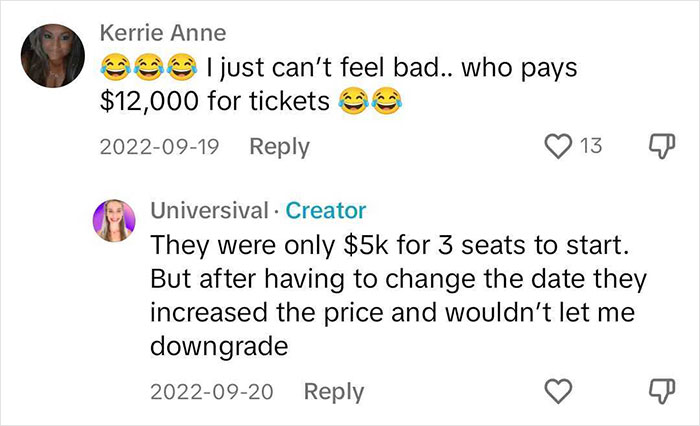 Woman Is On The Verge Of Tears When She Finds Out Her Plane Seats That Cost $12,000 Are Unavailable