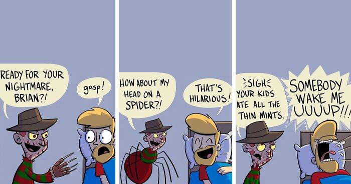 This Artist With A Darker Sense Of Humor Made 40 Spooky Yet Chuckle-Worthy Comics