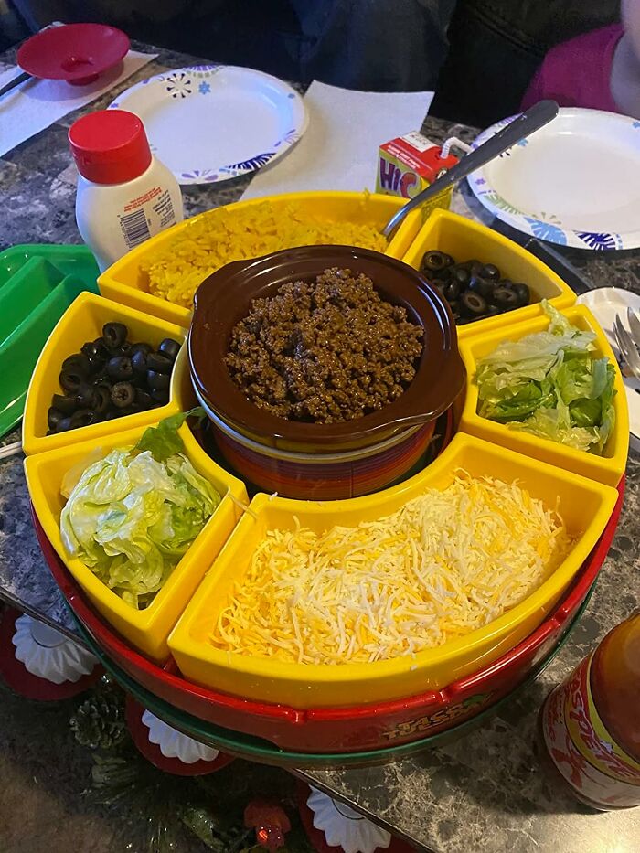 Create An Unforgettable Taco Night With The Taco Bar Serving Set
