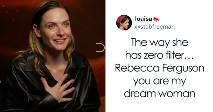 Rebecca Ferguson’s Viral Moments From The “Dune” Press Tour Are Nearly As Good As The Film