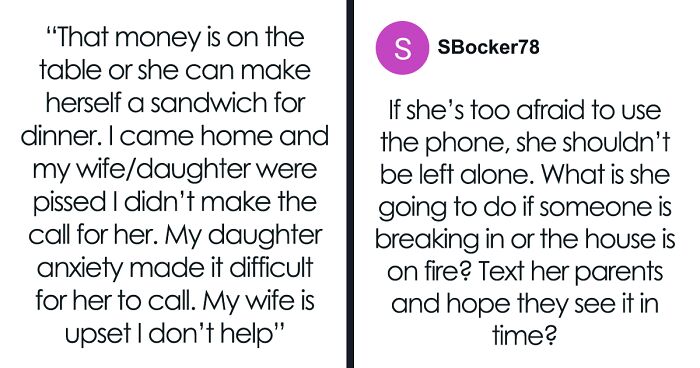 Family Drama Ensues Over Dad Refusing To Order Pizza For Socially Anxious Daughter Staying At Home