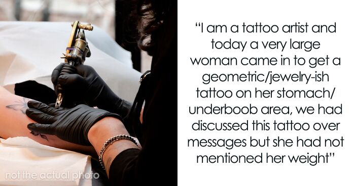 Tattoo Artist Called Fatphobic For Refusing To Tattoo “Extremely Overweight” Client