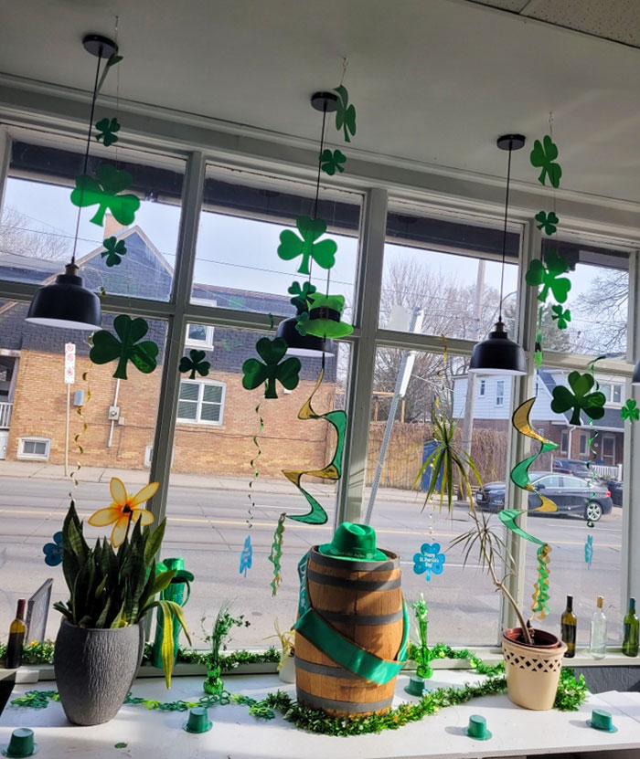 Our St. Patrick’s Day Display Window