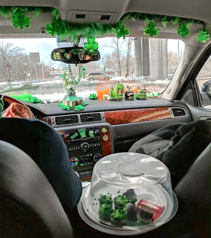 Starting My St. Patrick's Day In This Uber