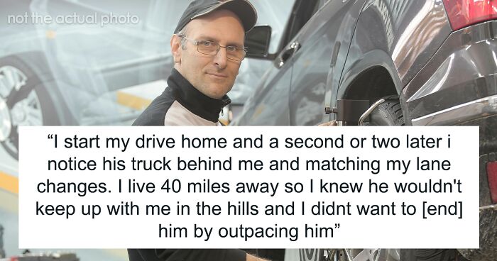 Man Gets Followed So He Takes The “Scenic” Route That Results In The Stalker Ruining His Truck
