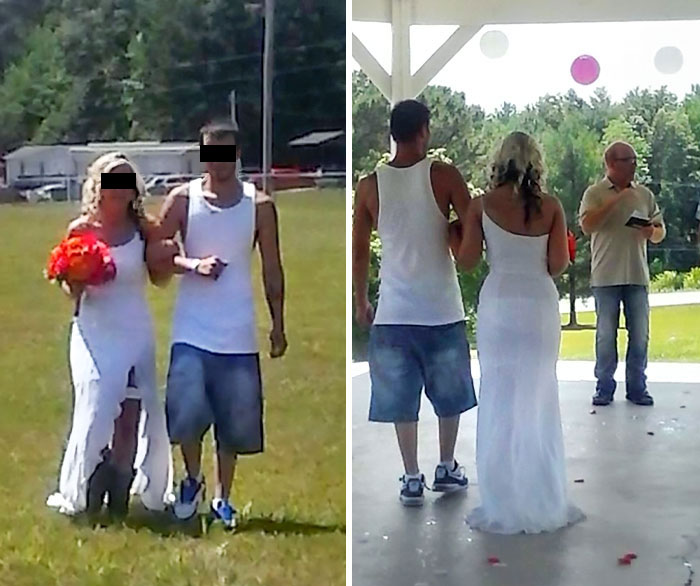 Doesn't The Groom Know He Isn't Supposed To Wear White?!