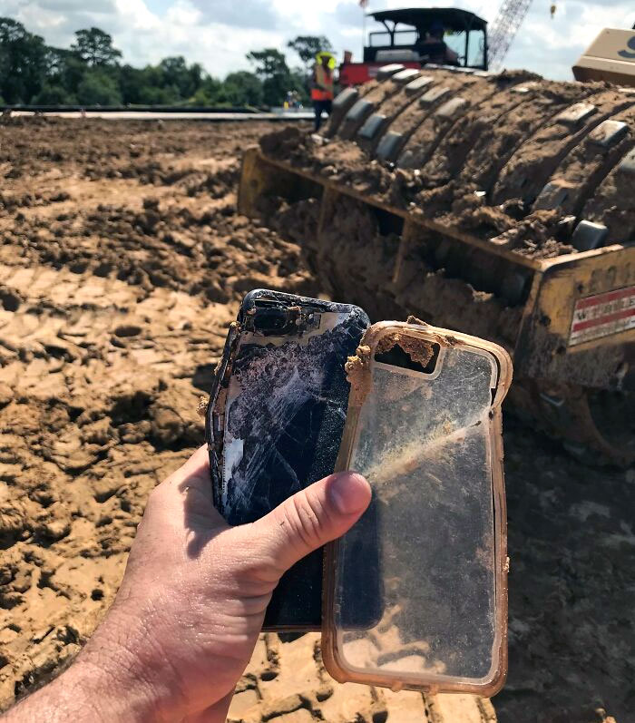 Lost My Phone At A Construction Site Today. Found It A Little Later