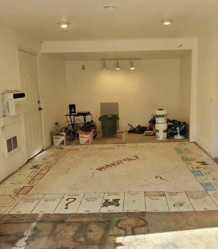 While Tearing Up The Old Carpet, They Found A Massive Monopoly Board From The Last Owners." - Now That Was A Cool 😎 Family