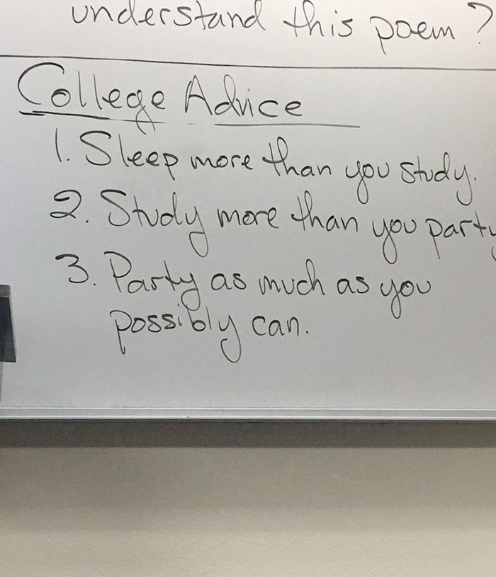 College Professor's Advice