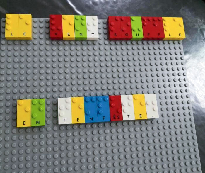 My Girlfriend Is A School Teacher For Blind Children. To Help Them Understand And Write Words, She Has LEGO-Like Braille Toys