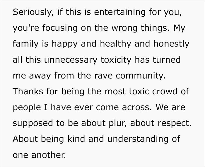 “Have Some Respect”: Mom Vents About Her Experience Of Bringing A Baby To A Rave, Gets Dragged “Have Some Respect”: Mom Vents About Her Experience Of Bringing A Baby To A Rave, Gets Dragged