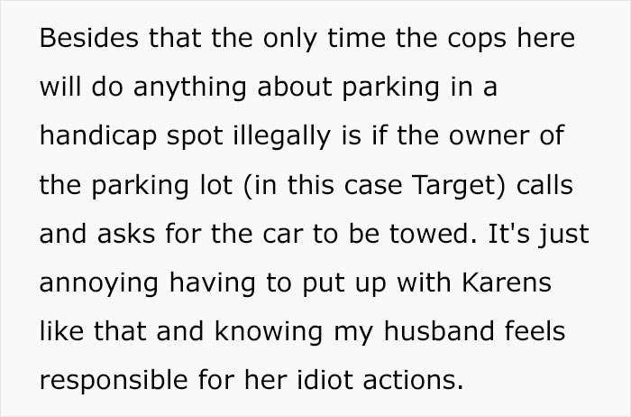Woman Blows Up At Couple In Target Parking Lot Because She Wanted Their Accessible Parking Spot