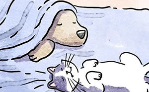 Artist Creates Wordless Yet Heartwarming Comics On Life With A Dog And A Cat (5 New Comics)