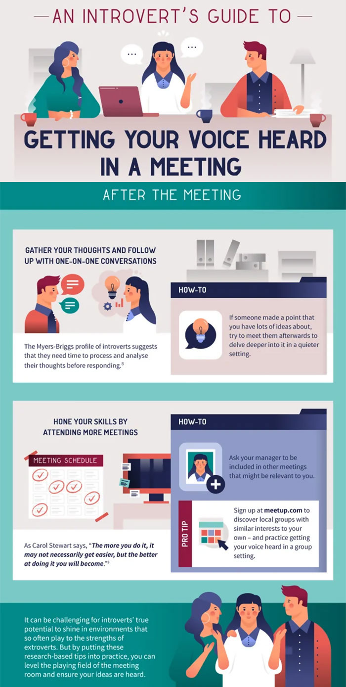 An Introvert's Guide To Getting Your Voice Heard In A Meeting