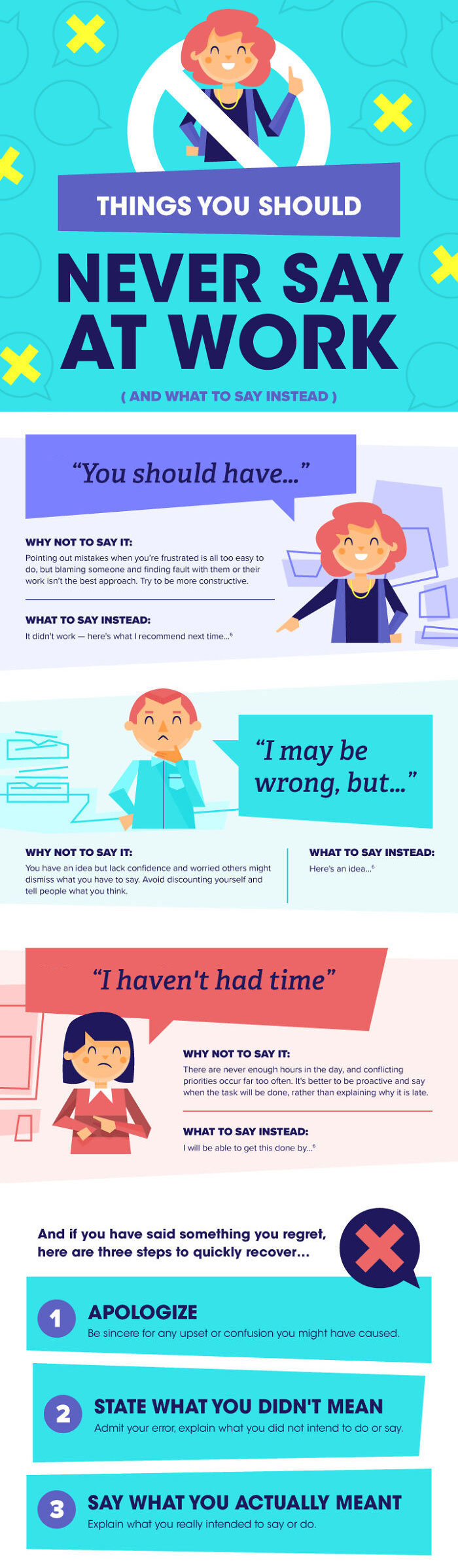 Phrases You Should Never Say At Work