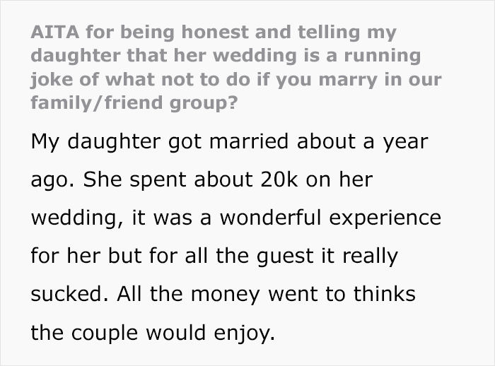 Clueless Bride Shocked To Find Out What People Really Thought Of Her 20k Wedding Clueless Bride Shocked To Find Out What People Really Thought Of Her 20k Wedding