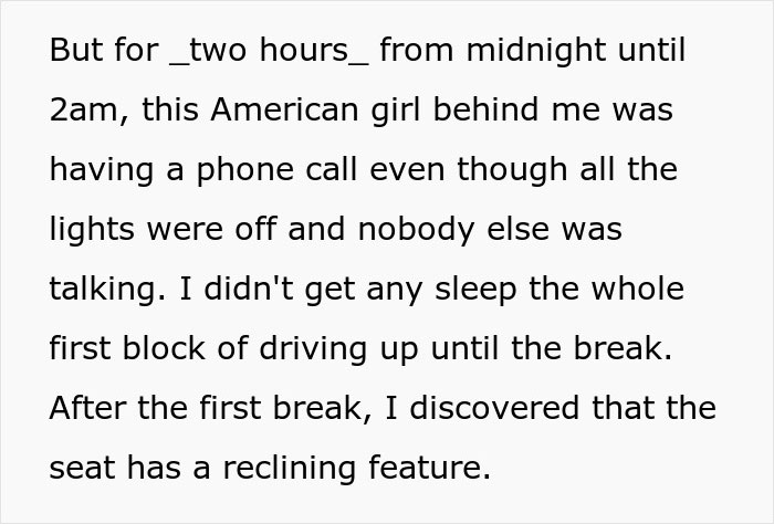 Woman Gets Back At An Annoying American Who Wouldn't Shut Up For Hours Woman Gets Back At An Annoying American Who Wouldn't Shut Up For Hours
