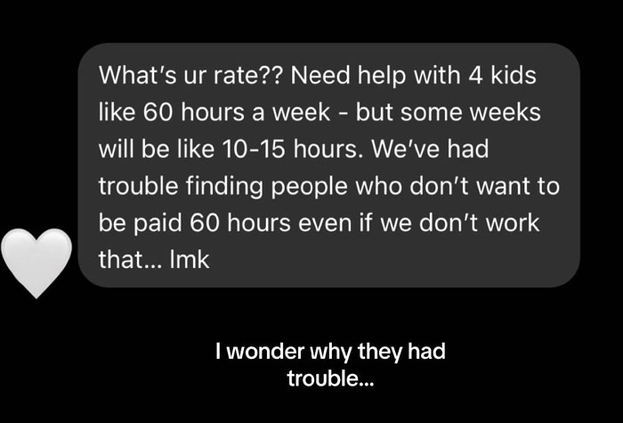 Nanny Shares Screenshots Of The Most Entitled Things Parents Have Asked For And Goes Viral