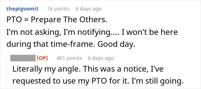 “I Will Regret Nothing”: Employee Refuses To Work During His PTO, Goes To Concert Instead “I Will Regret Nothing”: Employee Refuses To Work During His PTO, Goes To Concert Instead