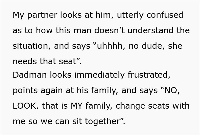 Injured Woman Refuses To Be Bullied Out Of Her Priority Seat By Entitled Dad Injured Woman Refuses To Be Bullied Out Of Her Priority Seat By Entitled Dad