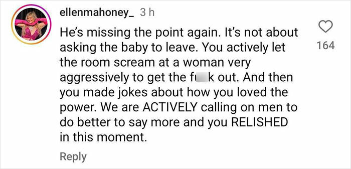 Fans Defend Comedian Who Kicked Mom And Baby Out Of Show For Disrupting It Fans Defend Comedian Who Kicked Mom And Baby Out Of Show For Disrupting It