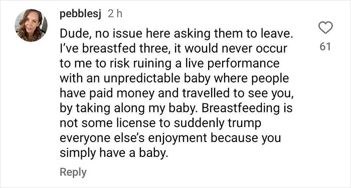 Fans Defend Comedian Who Kicked Mom And Baby Out Of Show For Disrupting It Fans Defend Comedian Who Kicked Mom And Baby Out Of Show For Disrupting It