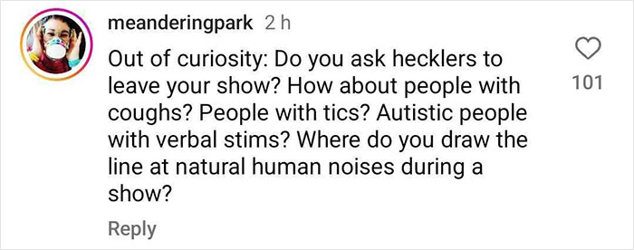Fans Defend Comedian Who Kicked Mom And Baby Out Of Show For Disrupting It Fans Defend Comedian Who Kicked Mom And Baby Out Of Show For Disrupting It