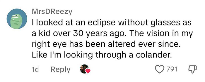 Woman Defies Warnings And Looks Straight At The Solar Eclipse, Warns Others Not To Do The Same