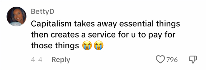 Woman Is Frustrated About Having To Pay For Basic Human Necessities, Shows Where The USA Went Wrong Woman Is Frustrated About Having To Pay For Basic Human Necessities, Shows Where The USA Went Wrong