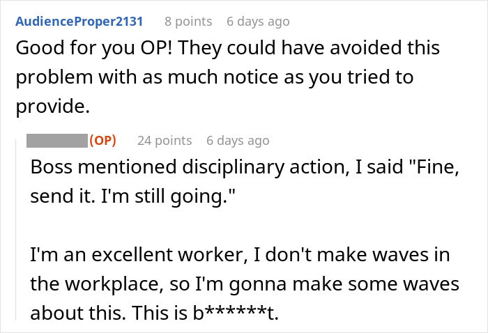 “I Will Regret Nothing”: Employee Refuses To Work During His PTO, Goes To Concert Instead “I Will Regret Nothing”: Employee Refuses To Work During His PTO, Goes To Concert Instead