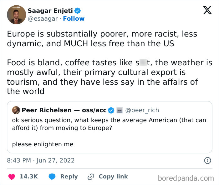 This Podcast Host Thinking, He Knows Europe Compared To The Us