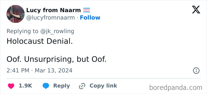 J.K. Rowling Threatens Legal Action Against Journalist Who Called Her “A Holocaust Denier” J.K. Rowling Threatens Legal Action Against Journalist Who Called Her “A Holocaust Denier”