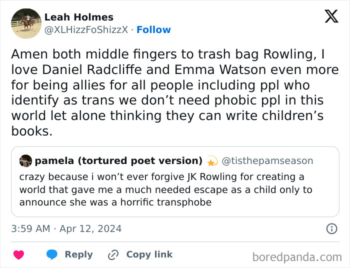 “I Love Daniel Radcliffe and Emma Watson Even More Now”: HP Fans Take Sides After J.K. Rowling's Rant “I Love Daniel Radcliffe and Emma Watson Even More Now”: HP Fans Take Sides After J.K. Rowling's Rant