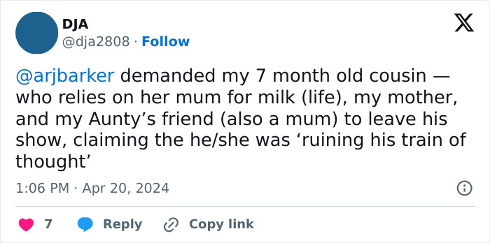 Fans Defend Comedian Who Kicked Mom And Baby Out Of Show For Disrupting It Fans Defend Comedian Who Kicked Mom And Baby Out Of Show For Disrupting It