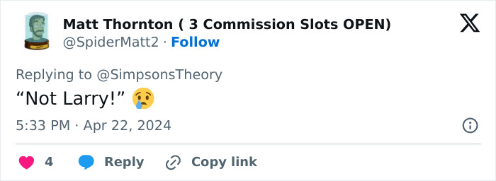 No More Larry The Barfly: The Simpsons Gets Rid Of Iconic Character, Who Was On The Show From The Start No More Larry The Barfly: The Simpsons Gets Rid Of Iconic Character, Who Was On The Show From The Start