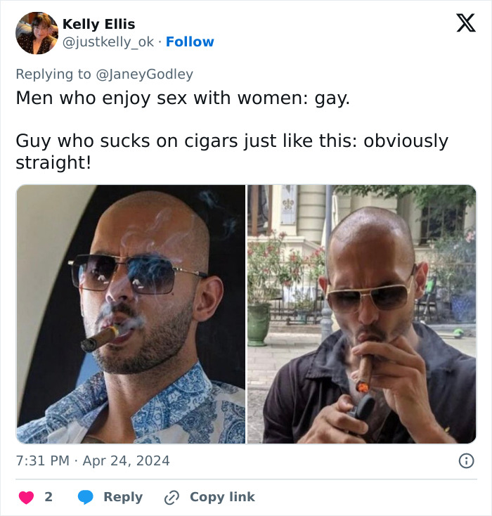 Andrew Tate Claims Sleeping With Women For Pleasure Is “Gay,” Gets Roasted Online